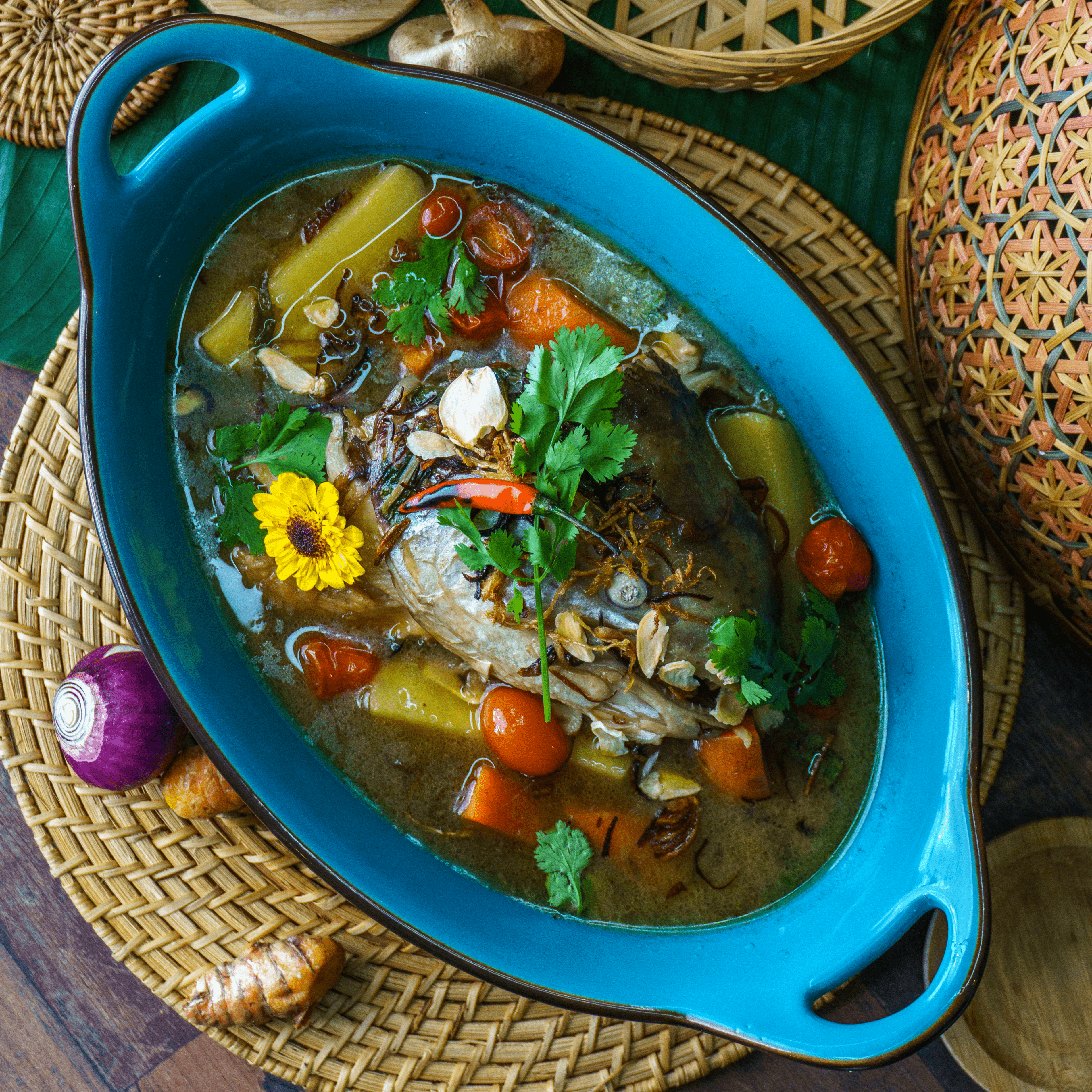 Malay Style Soup Tumis Darat Seabass